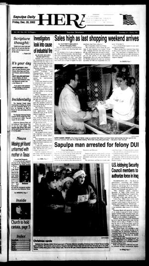 Sapulpa Daily Herald (Sapulpa, Okla.), Vol. 88, No. 60, Ed. 1 Friday, December 20, 2002