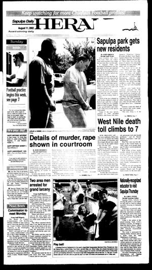 Sapulpa Daily Herald (Sapulpa, Okla.), Vol. 87, No. 283, Ed. 1 Sunday, August 11, 2002