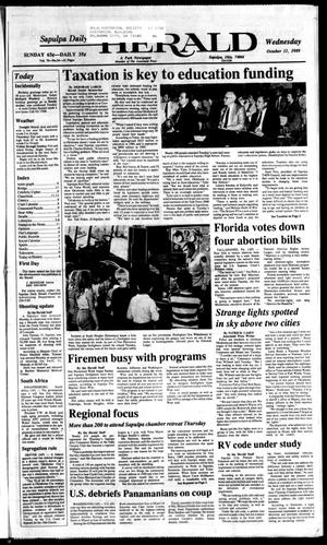 Sapulpa Daily Herald (Sapulpa, Okla.), Vol. 76, No. 24, Ed. 1 Wednesday, October 11, 1989