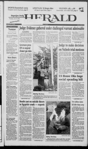 Sapulpa Daily Herald (Sapulpa, Okla.), Vol. 84, No. 236, Ed. 1 Thursday, June 15, 2000