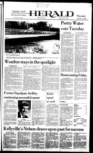 Sapulpa Daily Herald (Sapulpa, Okla.), Vol. 73, No. 17, Ed. 1 Thursday, October 2, 1986