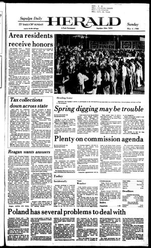 Sapulpa Daily Herald (Sapulpa, Okla.), Vol. 72, No. 198, Ed. 1 Sunday, May 4, 1986