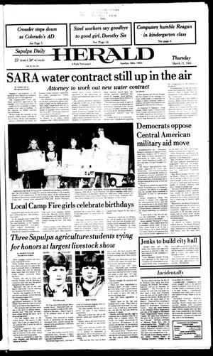 Sapulpa Daily Herald (Sapulpa, Okla.), Vol. 70, No. 157, Ed. 1 Thursday, March 15, 1984