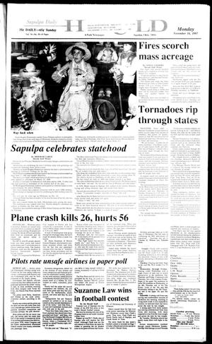 Sapulpa Daily Herald (Sapulpa, Okla.), Vol. 74, No. 55, Ed. 1 Monday, November 16, 1987