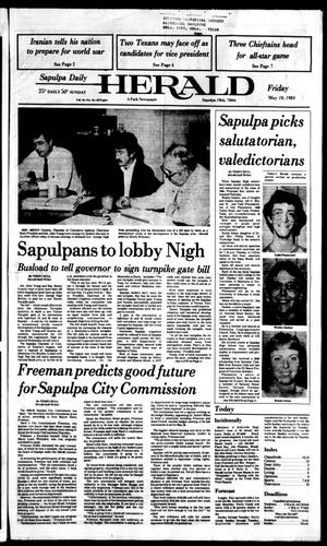 Sapulpa Daily Herald (Sapulpa, Okla.), Vol. 70, No. 212, Ed. 1 Friday, May 18, 1984