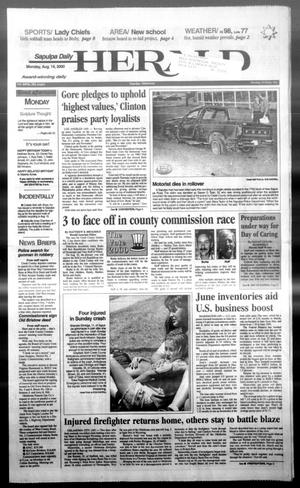 Sapulpa Daily Herald (Sapulpa, Okla.), Vol. 84, No. 282, Ed. 1 Monday, August 14, 2000
