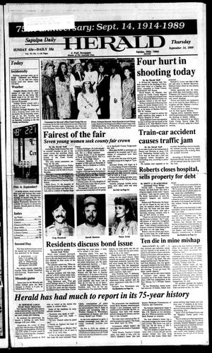 Sapulpa Daily Herald (Sapulpa, Okla.), Vol. 76, No. 1, Ed. 1 Thursday, September 14, 1989