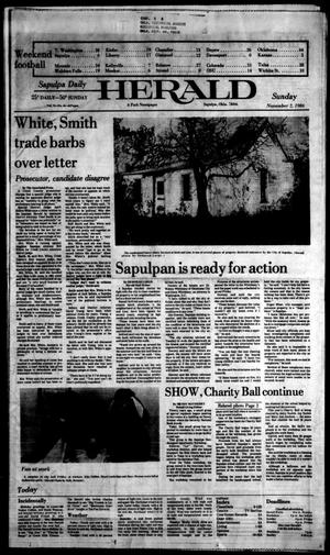 Sapulpa Daily Herald (Sapulpa, Okla.), Vol. 73, No. 43, Ed. 1 Sunday, November 2, 1986