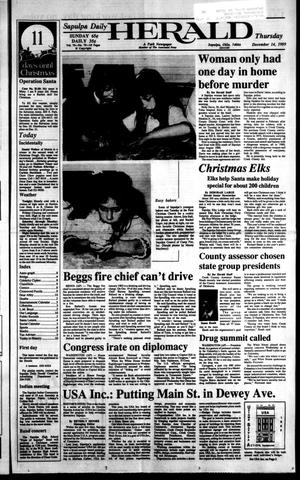 Sapulpa Daily Herald (Sapulpa, Okla.), Vol. 76, No. 79, Ed. 1 Thursday, December 14, 1989