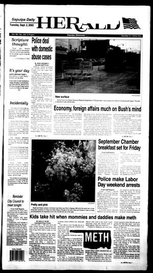 Sapulpa Daily Herald (Sapulpa, Okla.), Vol. 88, No. 302, Ed. 1 Tuesday, September 2, 2003