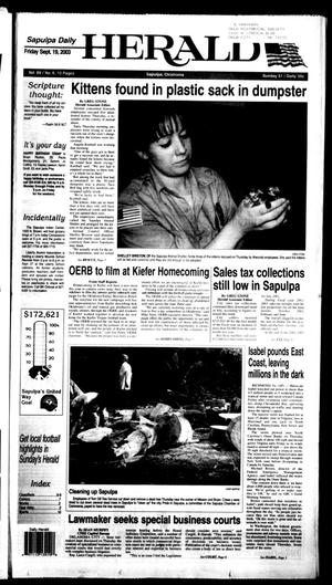 Sapulpa Daily Herald (Sapulpa, Okla.), Vol. 89, No. 6, Ed. 1 Friday, September 19, 2003