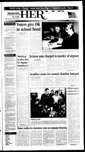 Sapulpa Daily Herald (Sapulpa, Okla.), Vol. 87, No. 131, Ed. 1 Wednesday, February 13, 2002