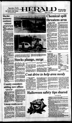 Sapulpa Daily Herald (Sapulpa, Okla.), Vol. 74, No. 39, Ed. 1 Wednesday, October 28, 1987