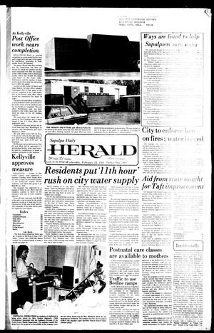 Sapulpa Daily Herald (Sapulpa, Okla.), Vol. 67, No. 134, Ed. 1 Wednesday, February 18, 1981