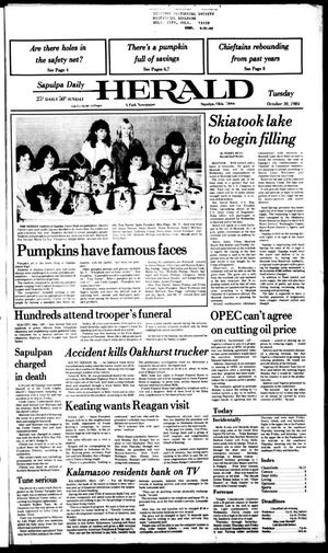 Sapulpa Daily Herald (Sapulpa, Okla.), Vol. 71, No. 40, Ed. 1 Tuesday, October 30, 1984