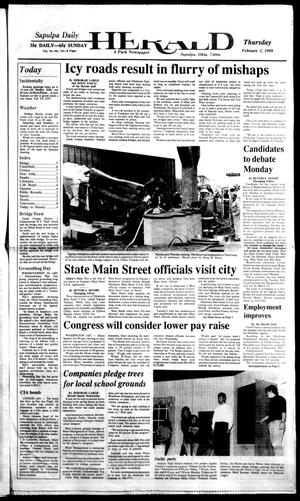 Sapulpa Daily Herald (Sapulpa, Okla.), Vol. 75, No. 121, Ed. 1 Thursday, February 2, 1989