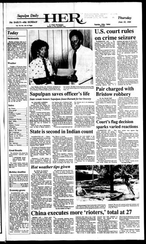 Sapulpa Daily Herald (Sapulpa, Okla.), Vol. 75, No. 241, Ed. 1 Thursday, June 22, 1989
