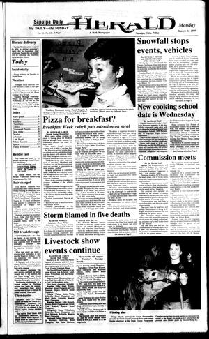 Sapulpa Daily Herald (Sapulpa, Okla.), Vol. 75, No. 148, Ed. 1 Monday, March 6, 1989