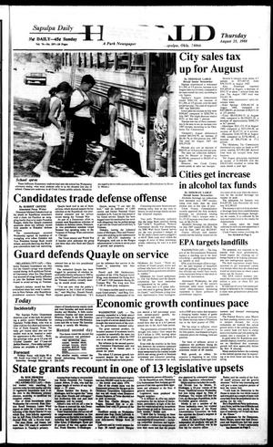 Sapulpa Daily Herald (Sapulpa, Okla.), Vol. 74, No. 297, Ed. 1 Thursday, August 25, 1988