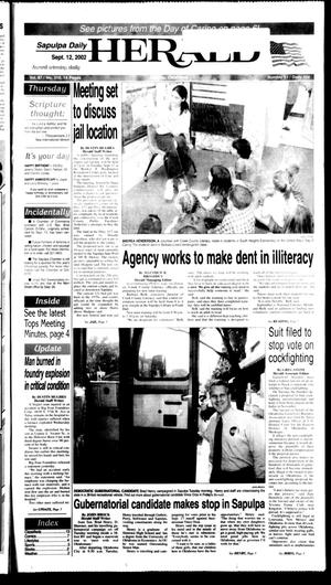 Sapulpa Daily Herald (Sapulpa, Okla.), Vol. 87, No. 310, Ed. 1 Thursday, September 12, 2002