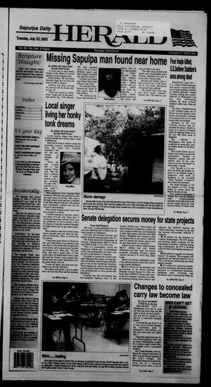 Sapulpa Daily Herald (Sapulpa, Okla.), Vol. 88, No. 260, Ed. 1 Tuesday, July 22, 2003
