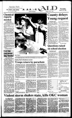 Sapulpa Daily Herald (Sapulpa, Okla.), Vol. 74, No. 169, Ed. 1 Tuesday, March 29, 1988