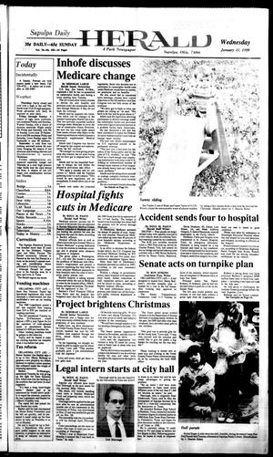 Sapulpa Daily Herald (Sapulpa, Okla.), Vol. 75, No. 102, Ed. 1 Wednesday, January 11, 1989