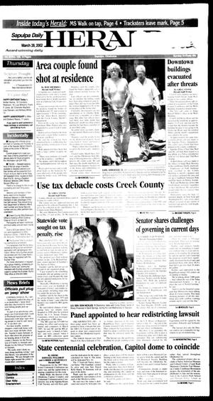 Sapulpa Daily Herald (Sapulpa, Okla.), Vol. 87, No. 168, Ed. 1 Thursday, March 28, 2002