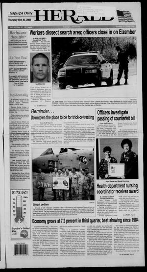 Sapulpa Daily Herald (Sapulpa, Okla.), Vol. 89, No. 41, Ed. 1 Thursday, October 30, 2003
