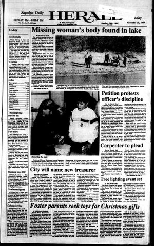 Sapulpa Daily Herald (Sapulpa, Okla.), Vol. 76, No. 57, Ed. 1 Sunday, November 19, 1989