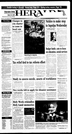 Sapulpa Daily Herald (Sapulpa, Okla.), Vol. 87, No. 164, Ed. 1 Sunday, March 24, 2002