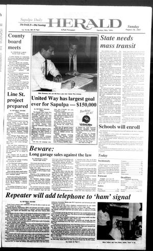 Sapulpa Daily Herald (Sapulpa, Okla.), Vol. 73, No. 288, Ed. 1 Sunday, August 16, 1987