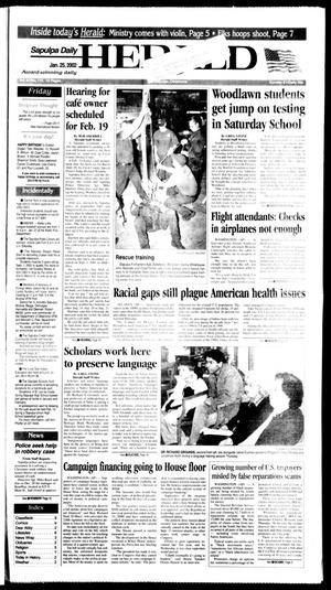 Sapulpa Daily Herald (Sapulpa, Okla.), Vol. 87, No. 115, Ed. 1 Friday, January 25, 2002