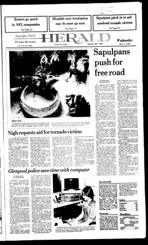 Sapulpa Daily Herald (Sapulpa, Okla.), Vol. 70, No. 198, Ed. 1 Wednesday, May 2, 1984