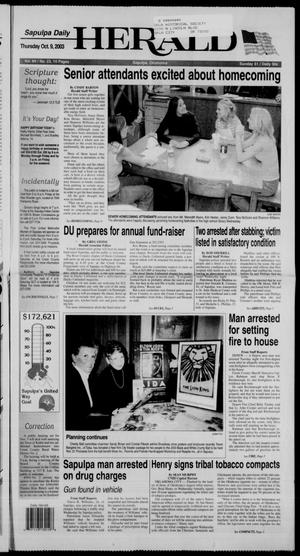Sapulpa Daily Herald (Sapulpa, Okla.), Vol. 89, No. 23, Ed. 1 Thursday, October 9, 2003