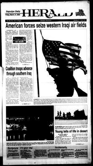 Sapulpa Daily Herald (Sapulpa, Okla.), Vol. 88, No. 138, Ed. 1 Friday, March 21, 2003