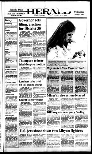 Sapulpa Daily Herald (Sapulpa, Okla.), Vol. 75, No. 96, Ed. 1 Wednesday, January 4, 1989