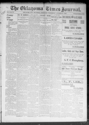 The Okahoma Times Journal. (Oklahoma City, Okla. Terr.), Vol. 5, No. 111, Ed. 1 Wednesday, October 25, 1893
