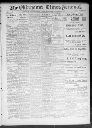 The Okahoma Times Journal. (Oklahoma City, Okla. Terr.), Vol. 5, No. 115, Ed. 1 Sunday, October 29, 1893