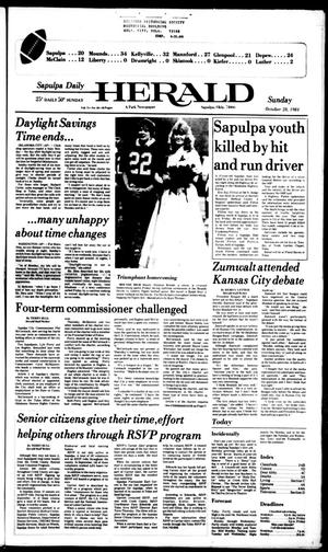 Sapulpa Daily Herald (Sapulpa, Okla.), Vol. 71, No. 38, Ed. 1 Sunday, October 28, 1984