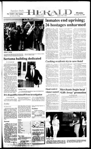 Sapulpa Daily Herald (Sapulpa, Okla.), Vol. 74, No. 67, Ed. 1 Monday, November 30, 1987