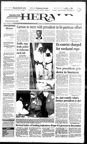 Sapulpa Daily Herald (Sapulpa, Okla.), Vol. 85, No. 19, Ed. 1 Monday, January 22, 2001