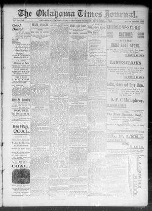 The Okahoma Times Journal. (Oklahoma City, Okla. Terr.), Vol. 5, No. 128, Ed. 1 Tuesday, November 14, 1893