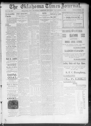 The Okahoma Times Journal. (Oklahoma City, Okla. Terr.), Vol. 5, No. 130, Ed. 1 Thursday, November 16, 1893