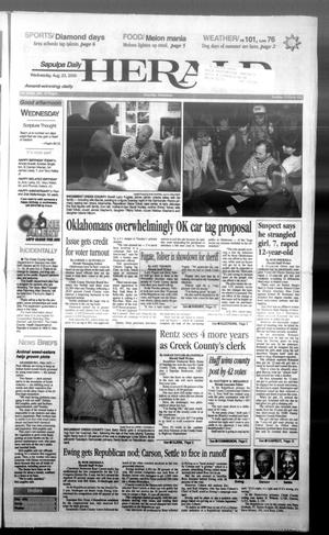 Sapulpa Daily Herald (Sapulpa, Okla.), Vol. 84, No. 290, Ed. 1 Wednesday, August 23, 2000