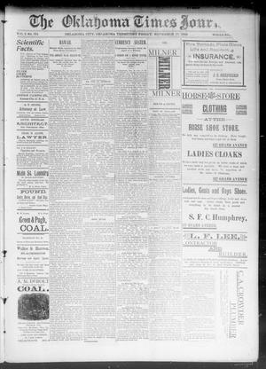 The Okahoma Times Journal. (Oklahoma City, Okla. Terr.), Vol. 5, No. 131, Ed. 1 Friday, November 17, 1893