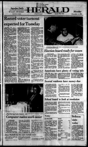 Sapulpa Daily Herald (Sapulpa, Okla.), Vol. 73, No. 44, Ed. 1 Monday, November 3, 1986