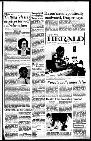 Sapulpa Daily Herald (Sapulpa, Okla.), Vol. 67, No. 177, Ed. 1 Thursday, April 9, 1981