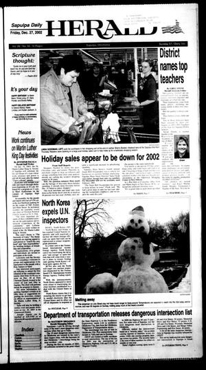 Sapulpa Daily Herald (Sapulpa, Okla.), Vol. 88, No. 66, Ed. 1 Friday, December 27, 2002