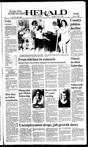 Sapulpa Daily Herald (Sapulpa, Okla.), Vol. 75, No. 224, Ed. 1 Friday, June 2, 1989